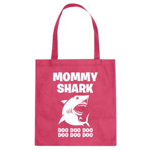 Mommy Shark Cotton Canvas Tote Bag