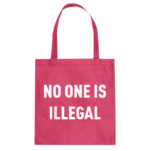 Tote No One is Illegal Canvas Tote Bag