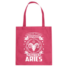 Tote Aries Astrology Zodiac Sign Canvas Tote Bag