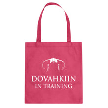 Dovahkiin in Training Cotton Canvas Tote Bag