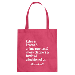 Storm Area 51 Runner Cotton Canvas Tote Bag