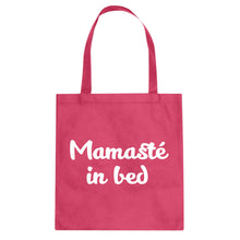 Tote Mamaste in Bed Canvas Tote Bag