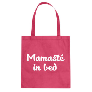 Tote Mamaste in Bed Canvas Tote Bag