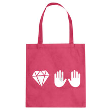 DIAMOND HANDS Cotton Canvas Tote Bag