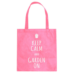 Tote Keep Calm and Garden On Canvas Tote Bag