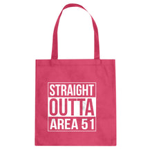Straight Outta Area 51 Cotton Canvas Tote Bag
