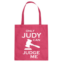 Only JUDY can JUDGE ME Cotton Canvas Tote Bag