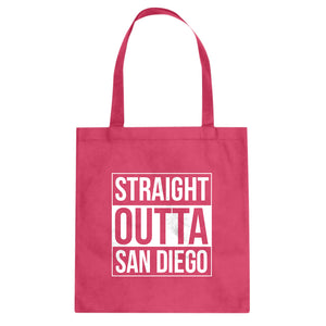 Straight Outta San Diego Cotton Canvas Tote Bag
