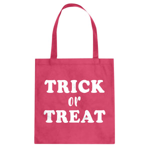 Trick or Treat Cotton Canvas Tote Bag