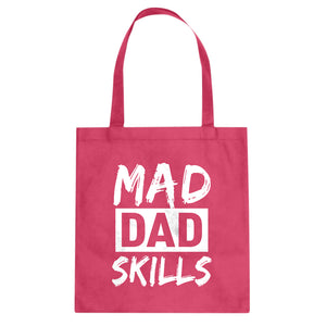 Mad Dad Skills Cotton Canvas Tote Bag