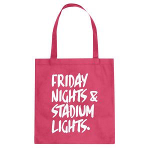 Tote Friday Nights Stadium Lights Canvas Tote Bag