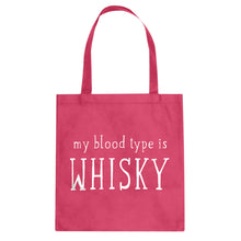 My Blood Type is Whisky Cotton Canvas Tote Bag