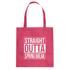 Straight Outta Spring Break Cotton Canvas Tote Bag