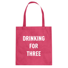 Drinking For Three Cotton Canvas Tote Bag