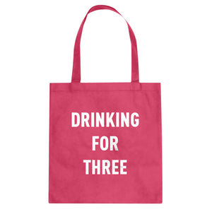 Drinking For Three Cotton Canvas Tote Bag