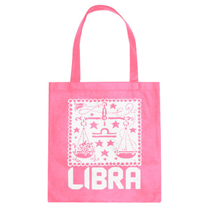 Tote Libra Zodiac Astrology Canvas Tote Bag