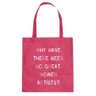 Tote No Great Women Artists Canvas Tote Bag