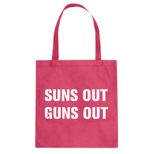 Suns Out Guns Out Cotton Canvas Tote Bag