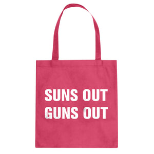 Suns Out Guns Out Cotton Canvas Tote Bag