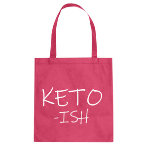 KETO -ish Cotton Canvas Tote Bag