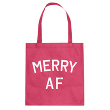 Merry AF Cotton Canvas Tote Bag