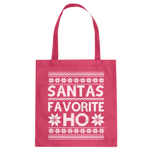 Tote Santas Favorite Ho Canvas Tote Bag