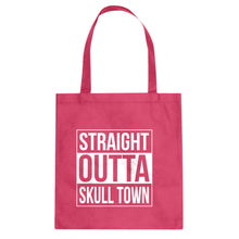 Straight Outta Skull Town Cotton Canvas Tote Bag