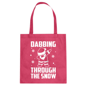 Dabbing through the Snow Cotton Canvas Tote Bag