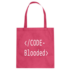 Tote Code Blooded Canvas Tote Bag