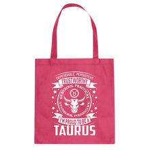 Tote Taurus Astrology Zodiac Sign Canvas Tote Bag