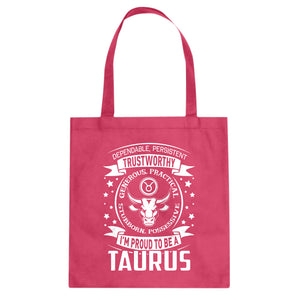 Tote Taurus Astrology Zodiac Sign Canvas Tote Bag