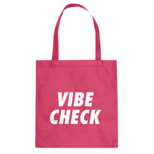 VIBE CHECK Cotton Canvas Tote Bag