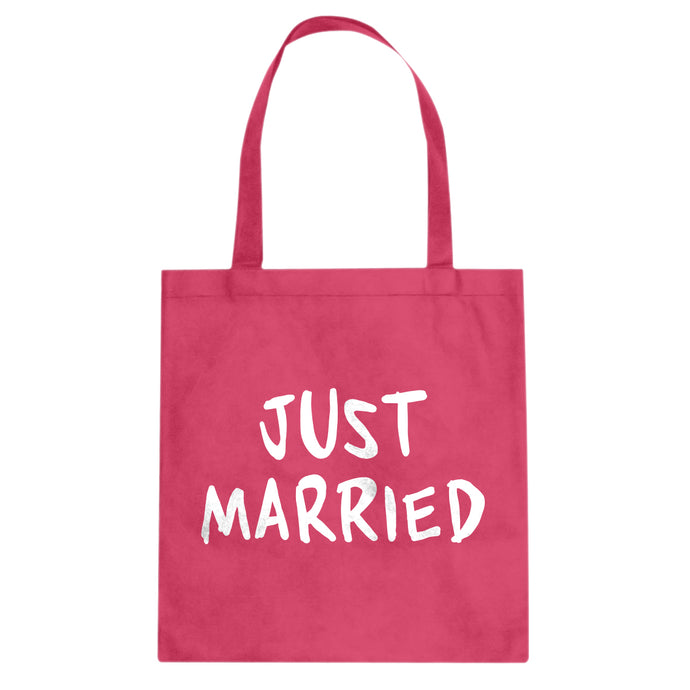Tote Just Married Canvas Tote Bag