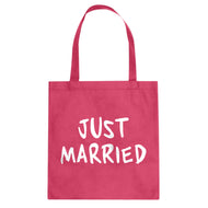 Tote Just Married Canvas Tote Bag