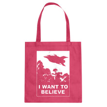I Want to Believe Planet Express Cotton Canvas Tote Bag