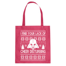 Tote I Find Your Lack of Cheer Disturbing Canvas Tote Bag