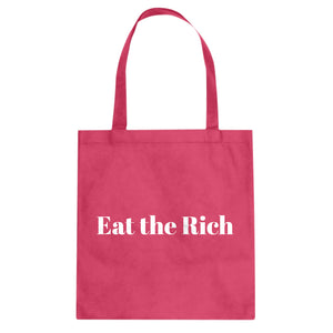 Eat the Rich Cotton Canvas Tote Bag