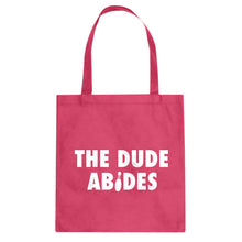 THE DUDE ABIDES Cotton Canvas Tote Bag