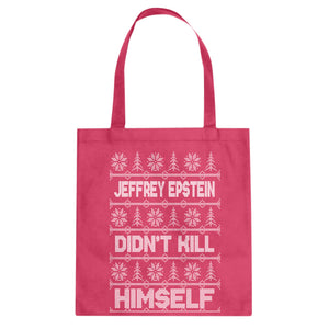 Jeffrey Epstein Ugly Christmas Sweater Cotton Canvas Tote Bag