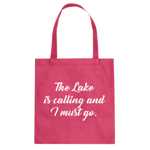 Tote The Lake is Calling and I must Go Canvas Tote Bag