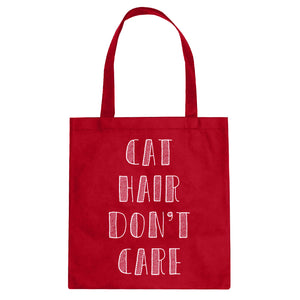 Tote Cat Hair Don’t Care Canvas Tote Bag