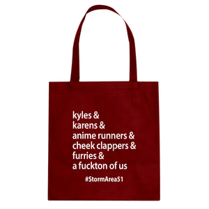Storm Area 51 Runner Cotton Canvas Tote Bag