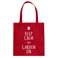 Tote Keep Calm and Garden On Canvas Tote Bag