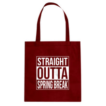 Straight Outta Spring Break Cotton Canvas Tote Bag