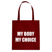 My Body My Choice Cotton Canvas Tote Bag