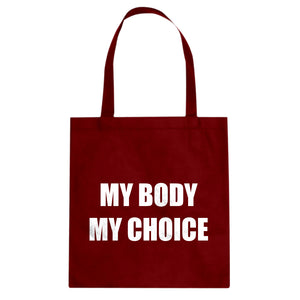 My Body My Choice Cotton Canvas Tote Bag