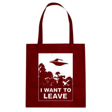 I Want to Leave Cotton Canvas Tote Bag