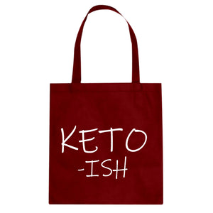 KETO -ish Cotton Canvas Tote Bag