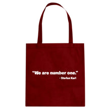 We are Number One Cotton Canvas Tote Bag