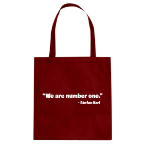 We are Number One Cotton Canvas Tote Bag